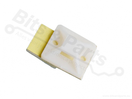 Adhesive saddle 20x20mm white